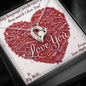 I Love You Necklace - Valentine's Day Gift For Her - Gift for Wife