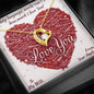 I Love You Necklace - Valentine's Day Gift For Her - Gift for Wife