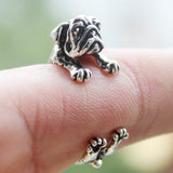 Pug Dog Ring - Gold or Silver